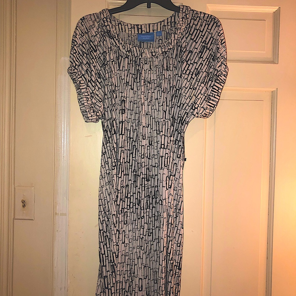 Simply Vera Vera Wang abstract print dress L